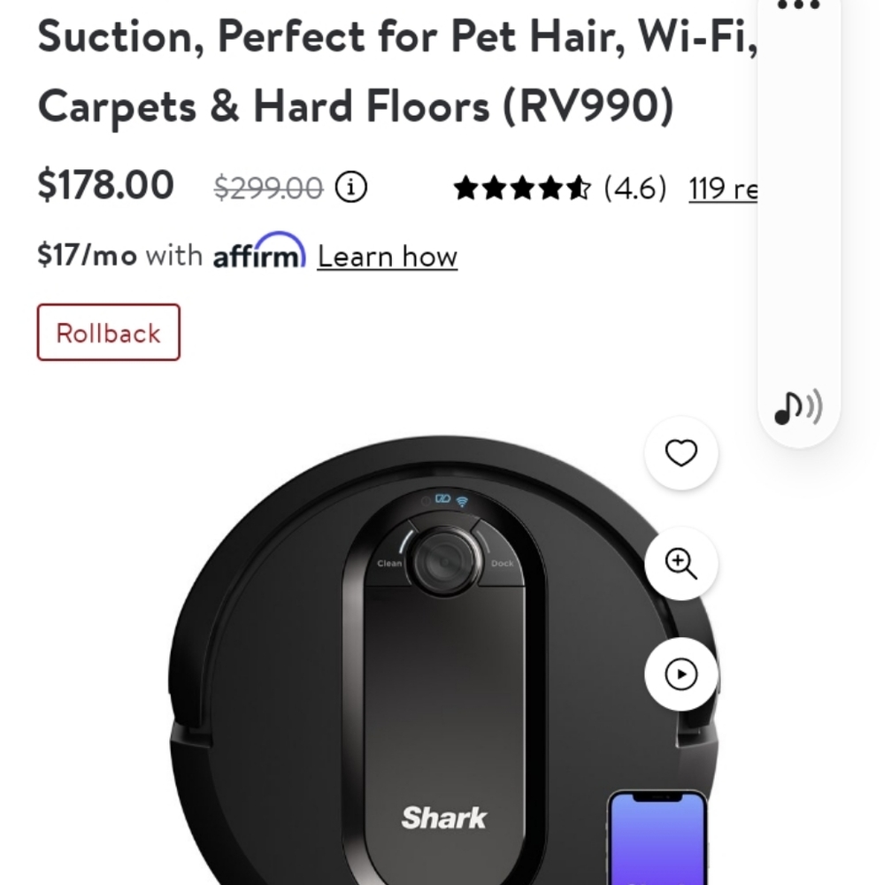 Shark easy vacume